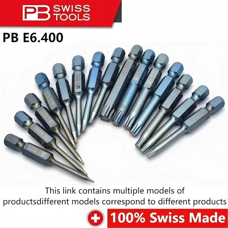 PB SWISS TOOLS E6.400 Series Precision Star Coloured Plum Bit