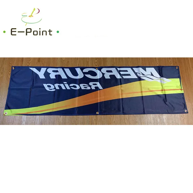 130GSM 150D Material Japan Mercury Racing Banner 1.5ft*5ft (45*150cm) Size for Home Flag Indoor Outdoor Decor yhx093