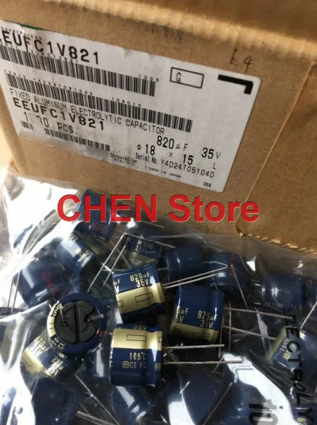 10PCS Matsushita FC 35V 1000UF 1200UF 820UF 1800UF Electrolytic Capacitor CE fc 35V1000UF 35V820UF 1000UF/35V 1200UF/35V 35v1800