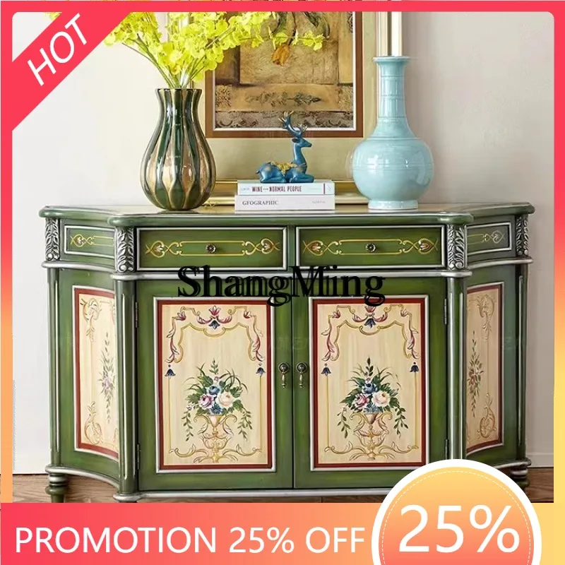 

SM entrance cabinet painted light luxury double door bucket cabinet master bedroom home decoration storage rack