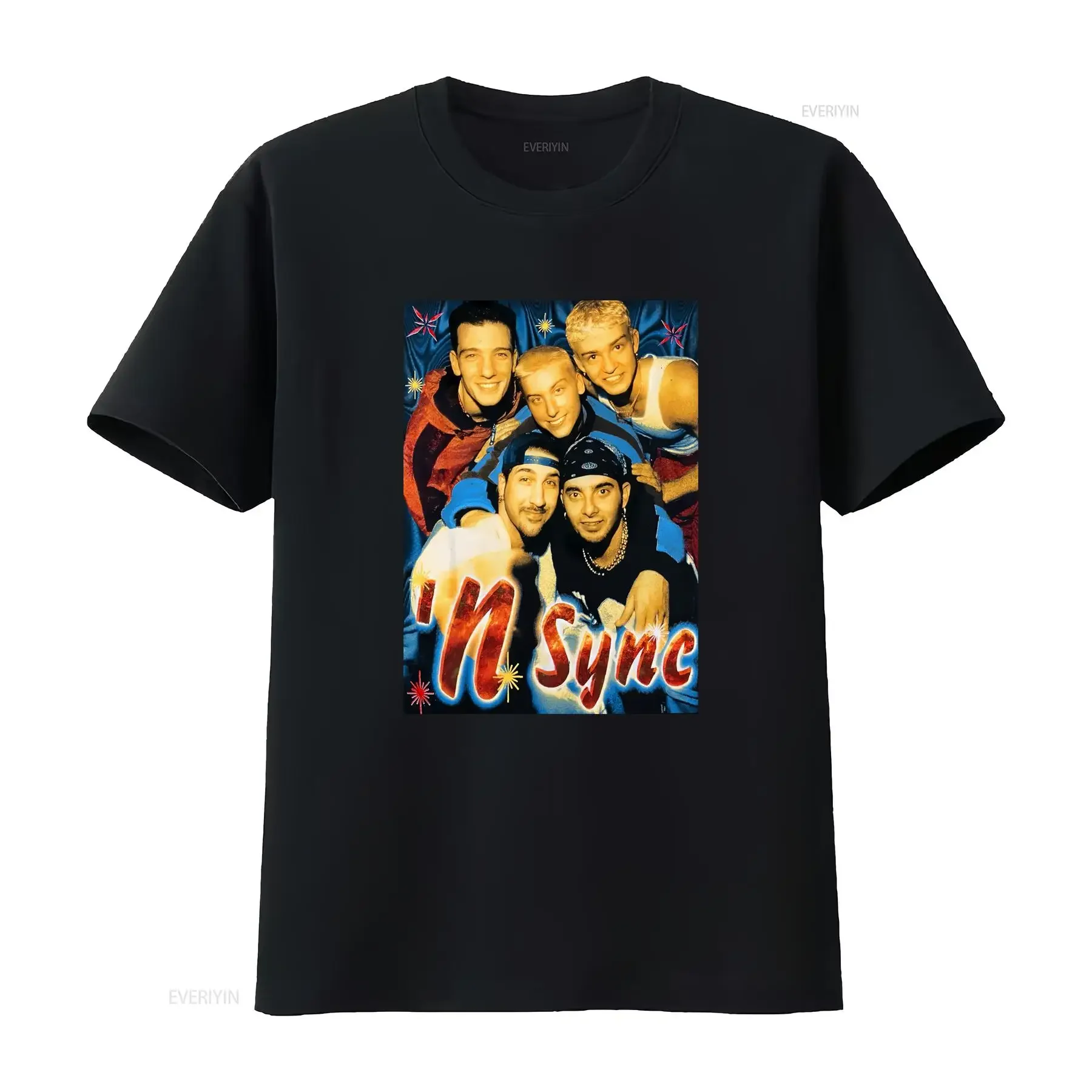 VTG Nsync Boy Band Justin Timberlake Rap T Shirt Hip Hop Doubled Sided Sz M vintage Washed Comfortable Soft Casual Breathable