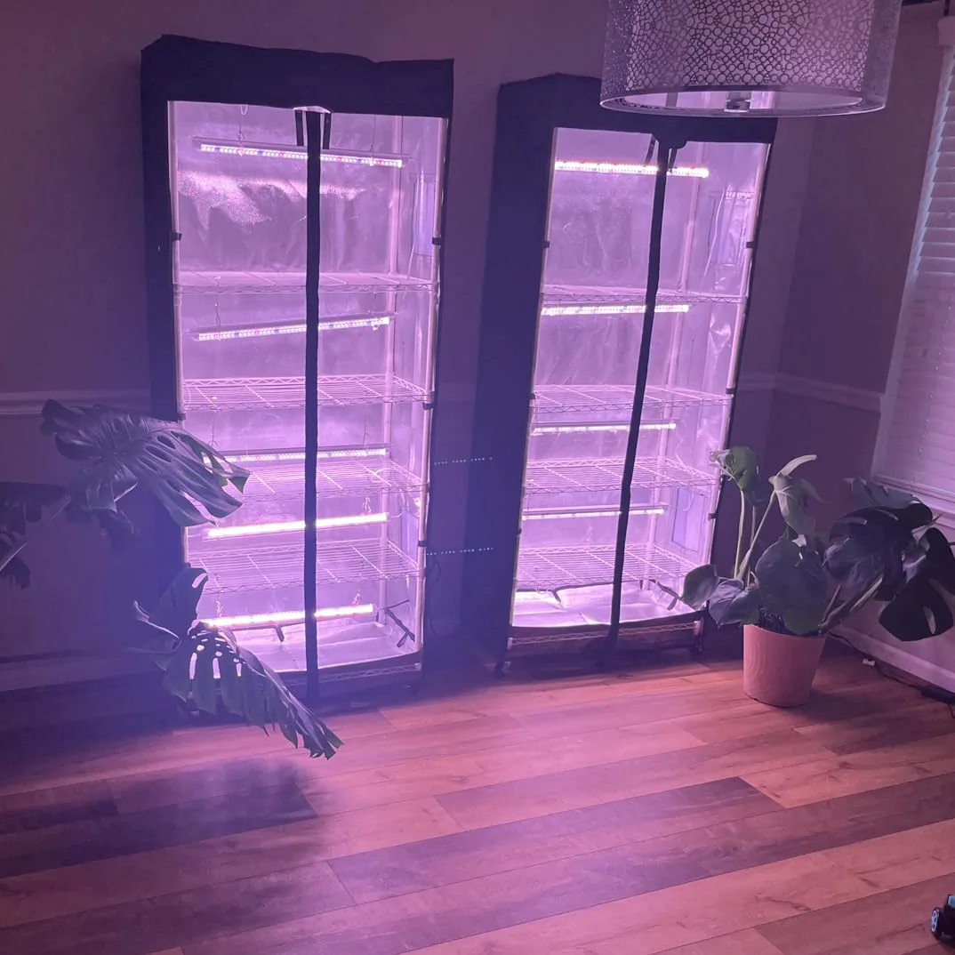 Movable vegetable and mushroom growth tent with pulley Indoor vegetable planting Hydroponic planting