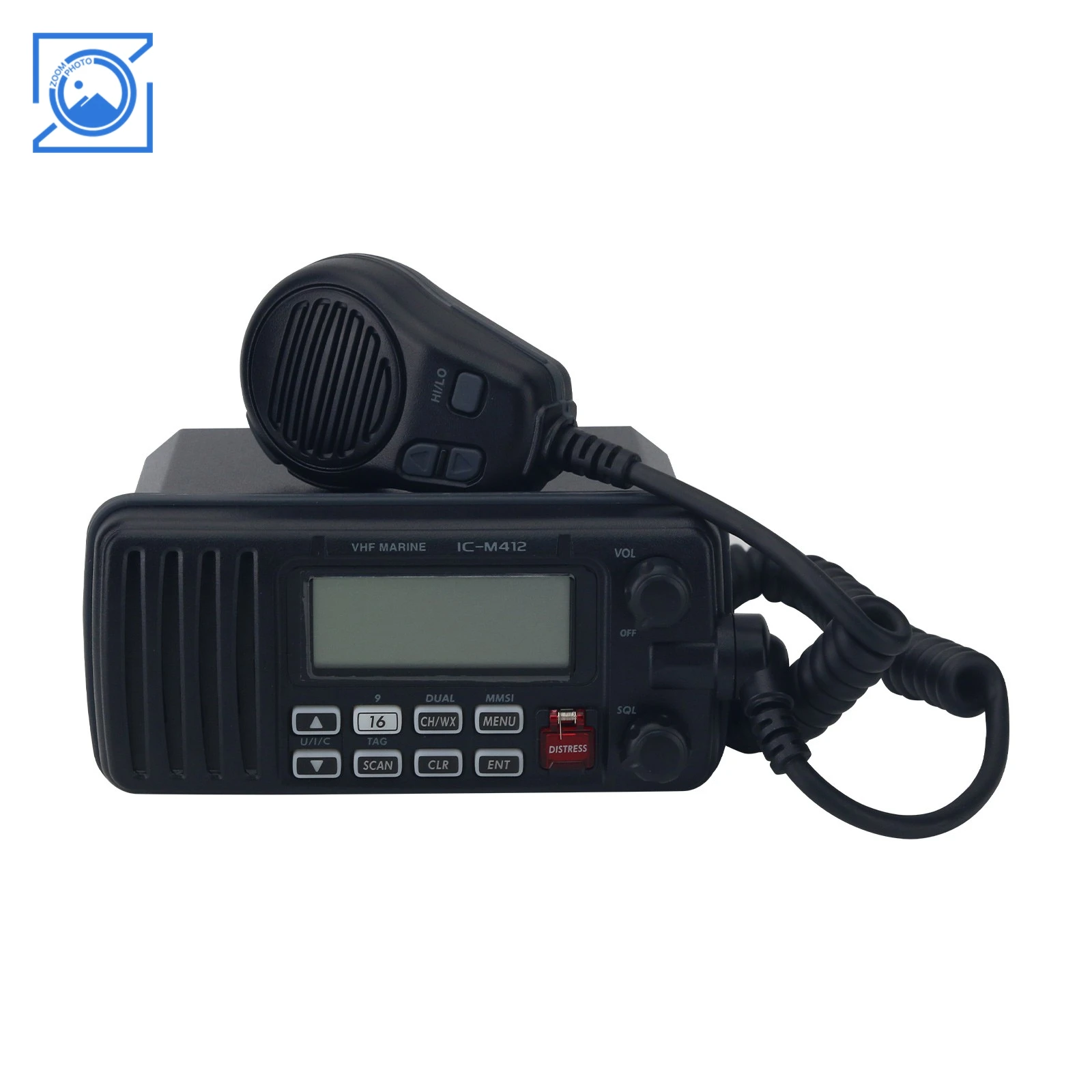 25W 방수 IC-M412 VHF 해양 무전기 송수신기 내장형 DSC 및 핸드헬드 무전기 마이크 포함