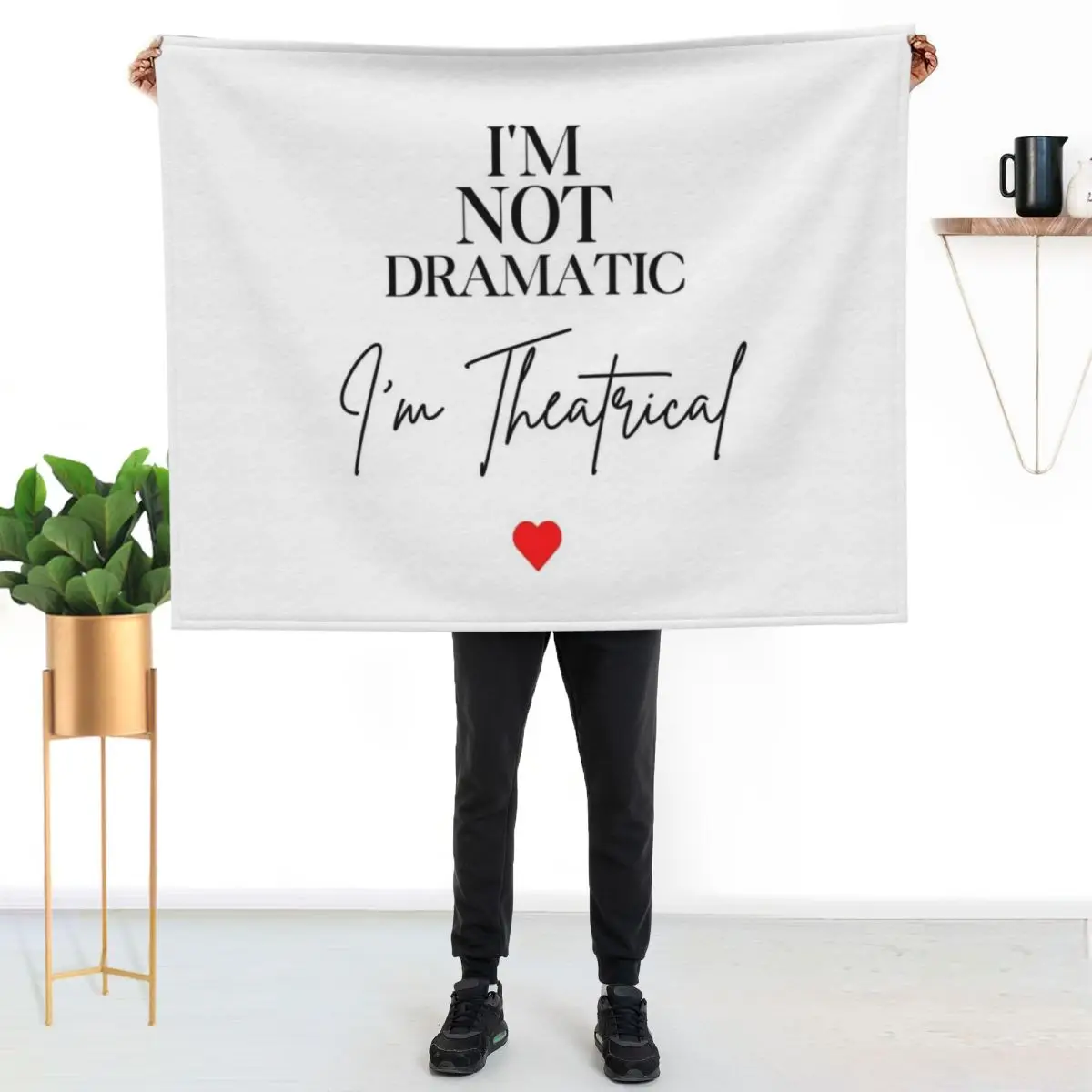 I'm Not Dramatic, I'm Theatrical Throw Blanket Hairys decorative Thins Summer Beddings Decorative Sofas Thermal Blankets