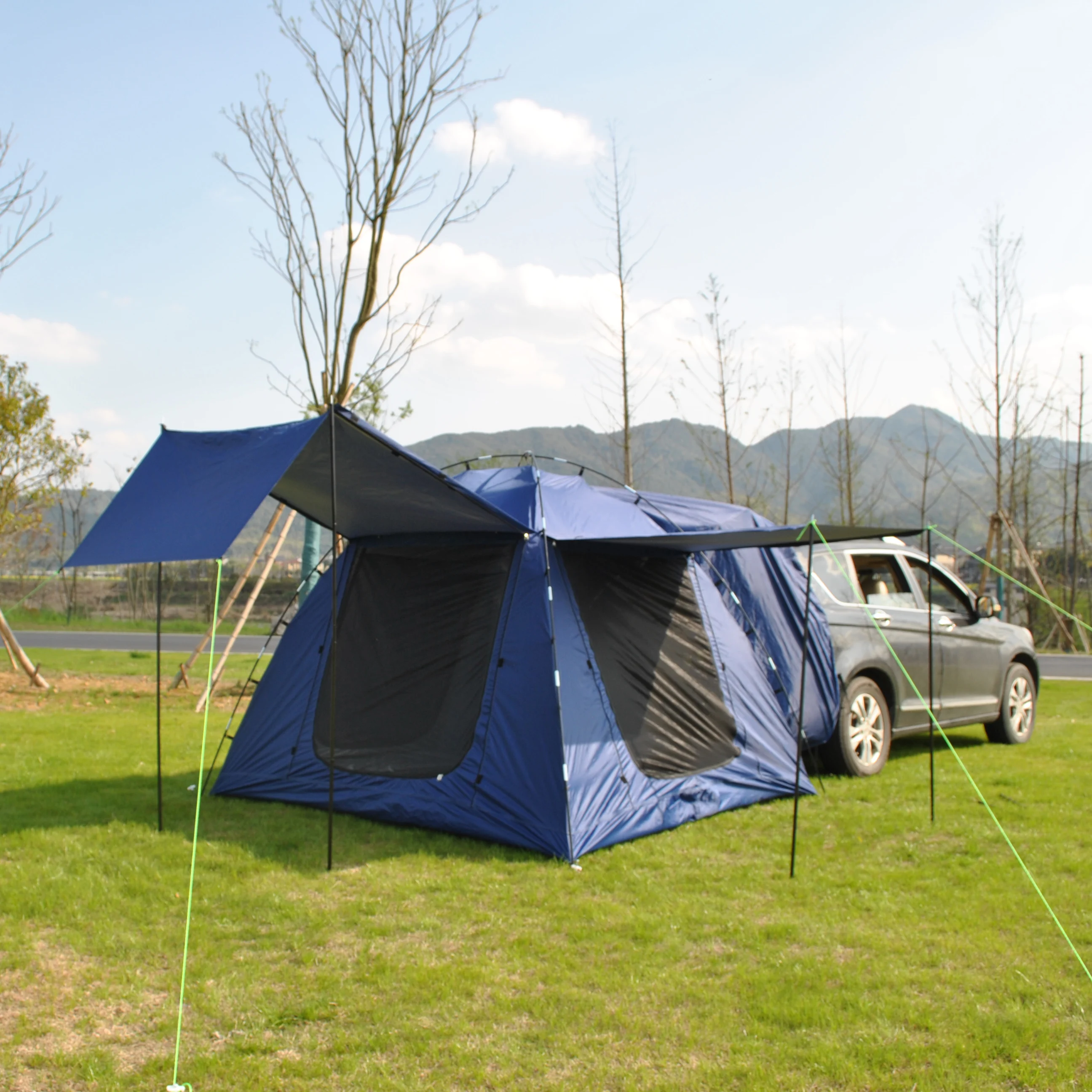 SUV Tents for Camping, SUV Rear Tent Large Camping Tent Beach Tent Sturdy and Durable, Easy Set-up SUV Camping Tent with Awning