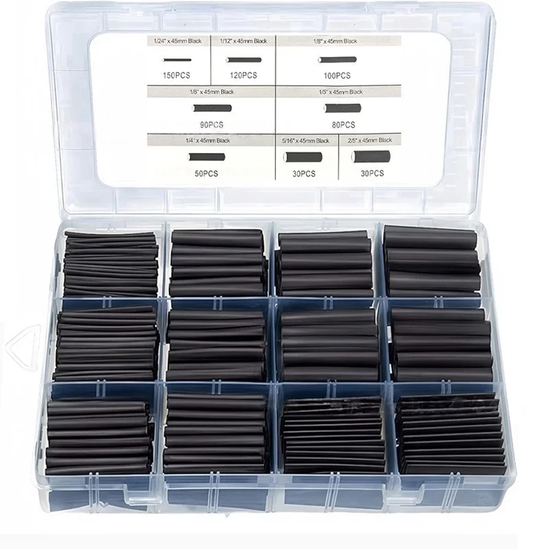 Heat shrink tubing, waterproof insulation sleeve, household protective cover, data cable repair, wiring shrink tubing set