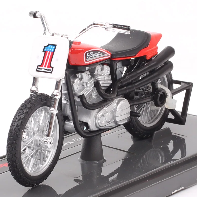 

Винтажный гоночный мотоцикл Maisto в масштабе 1/18 HD 1972 XR750 с плоской дорожкой #1, Литые и игрушечные автомобили, модельные реплики для внедорожника