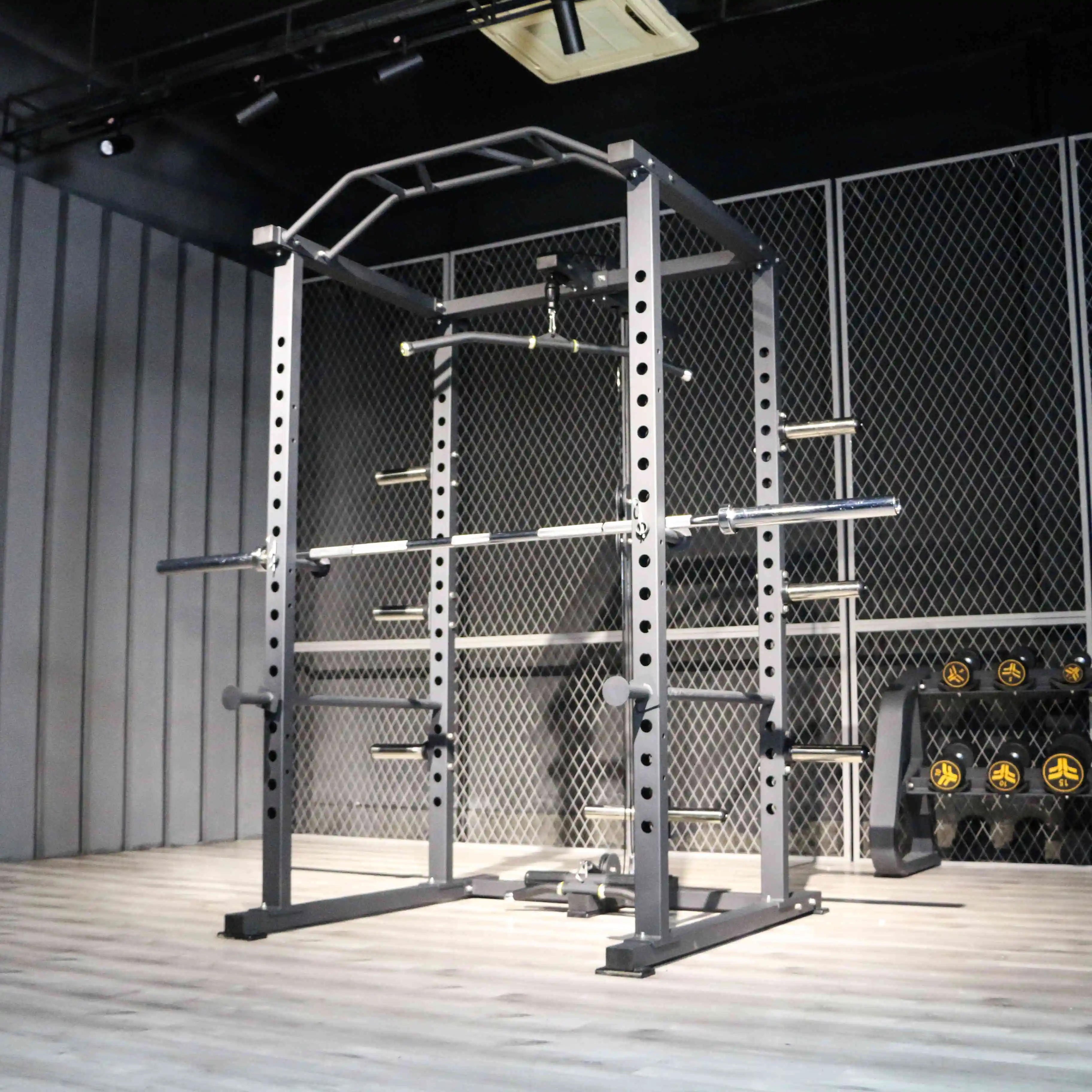 Commercial Gym Fitness Equipment Multifunction Squat Power Rack All in One Multi Gym Smiths Machines