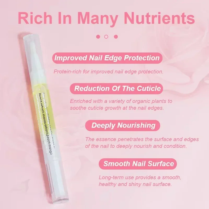 Nail Nutrition Oil Pen Prevent Agnail Nail Polish Anti-barb Nail Edge Oil Nail Treatment Cuticle Revitalizer Oil Nail Care Tools