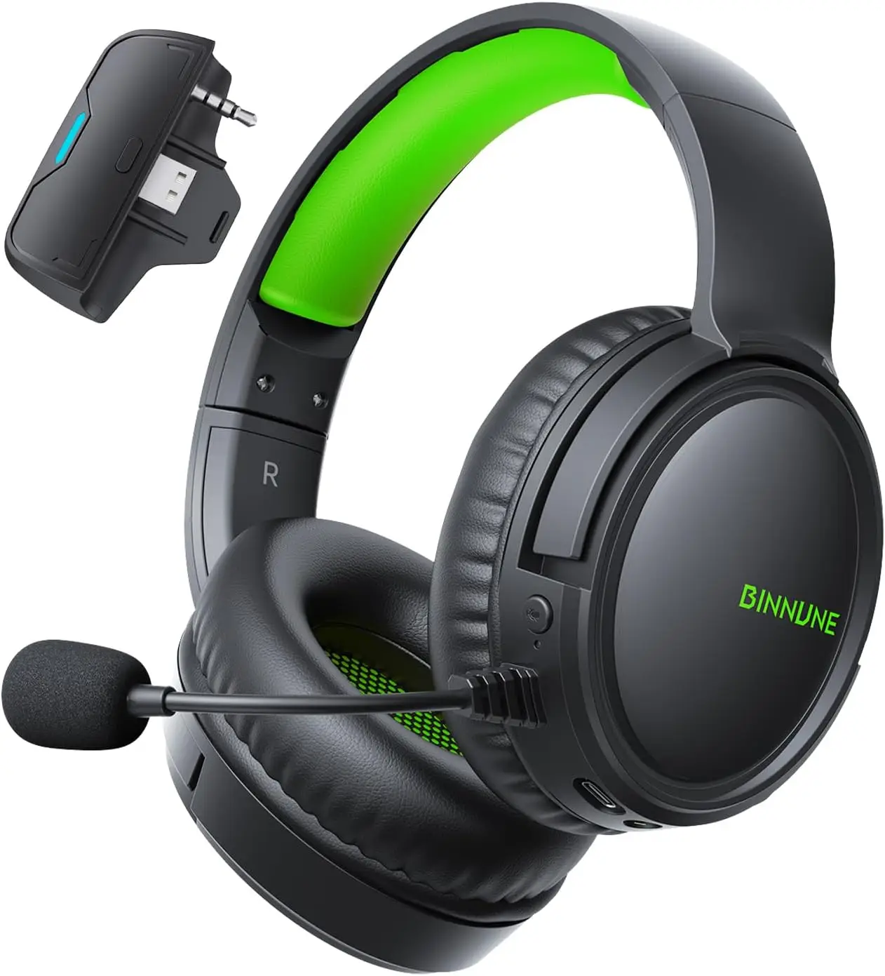 

Беспроводная игровая гарнитура для Xbox Series X | S & One, Bluetooth с низкой задержкой, микрофон с функцией отключения звука, 50-мм динамики, 40 часов автономной работы