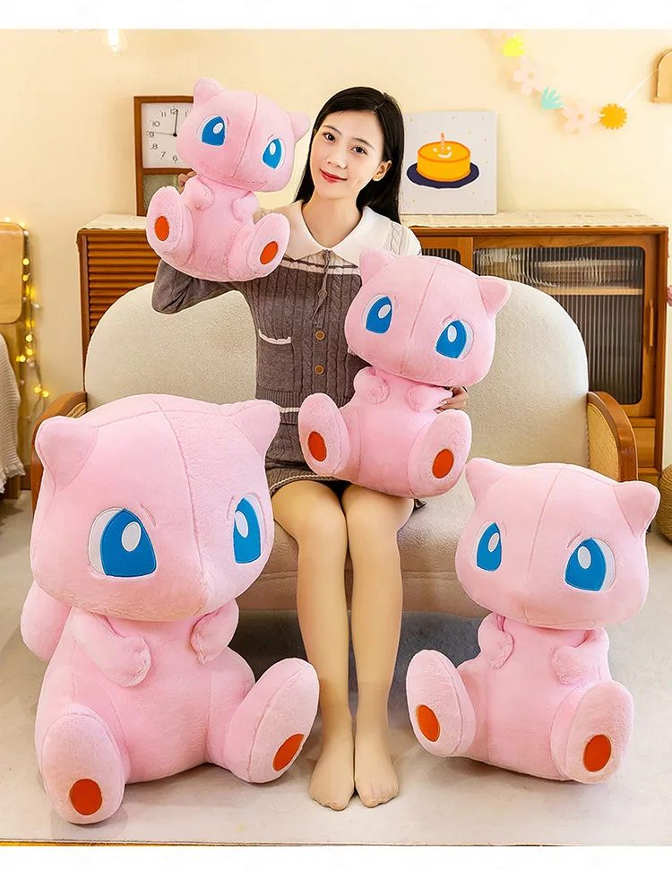 

35-70CM New Pokemon Mew Plush Cute Huge Toys Pink Mew Anime Doll Cute Stuffed Plushie Gift For Children Birthday Kids ornament