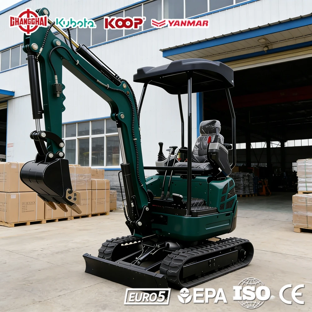 

Mini Excavator 1.2Ton Diesel Engine Construction 1.7Ton 3.0Ton Multifunctional Europe EPA Euro 5 CE Manufacturer Direct Sales