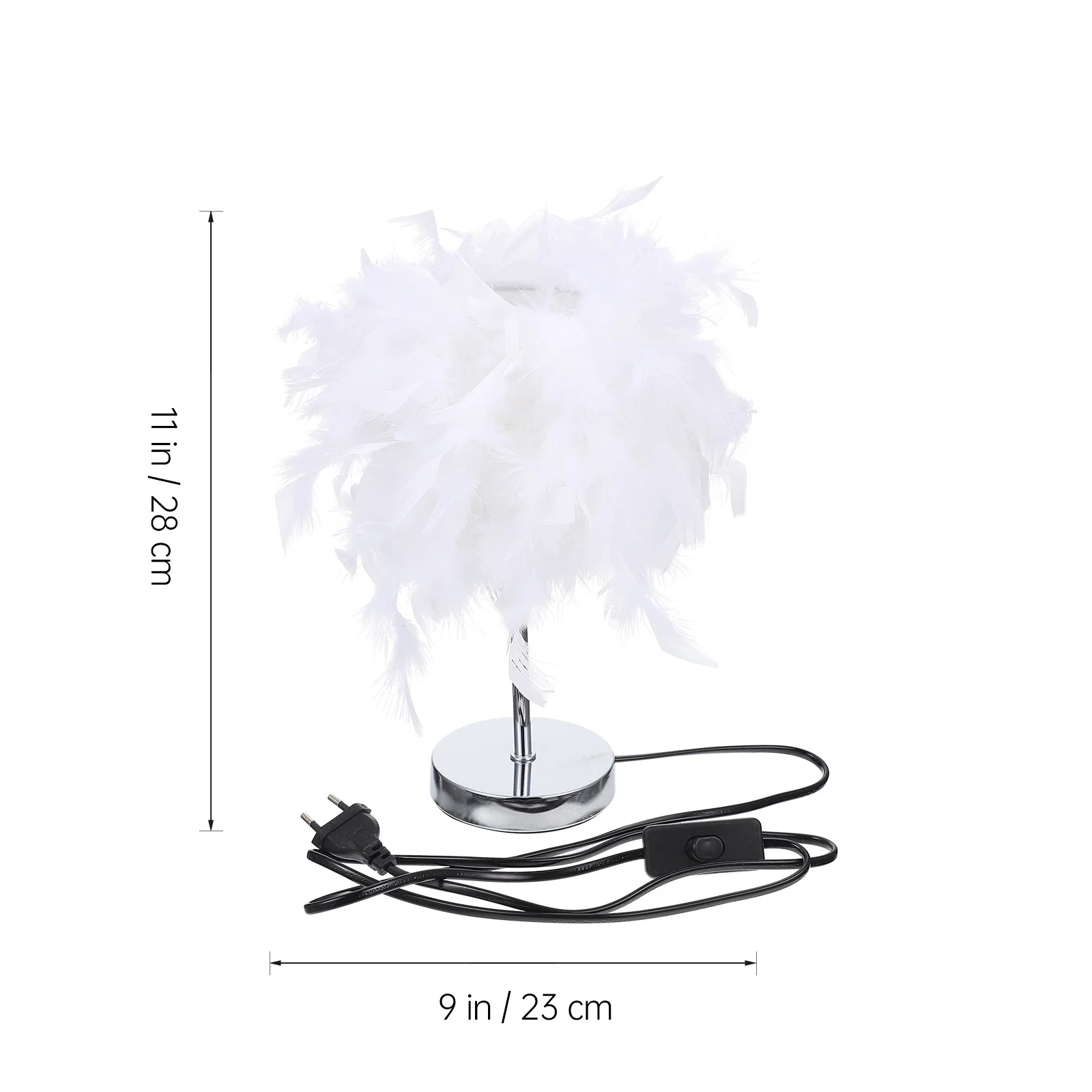 1Set Household Lamp Simple Design for Multiple Occasions Bedroom Tabletop Lamp Decor Eu Plug Stylish Lighting