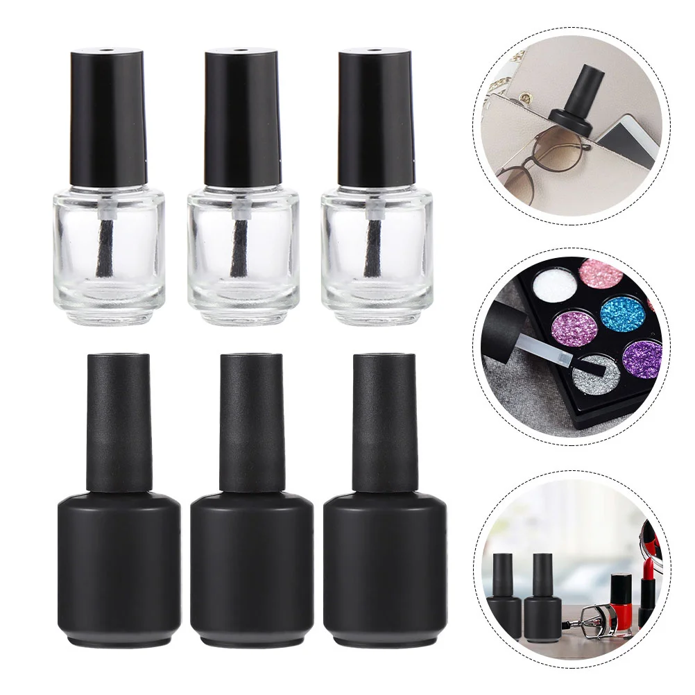 10 stuks lege nagellakflessen premium glas hervulbare lekvrije flessen voor nagelgel etherische olie reisopslag