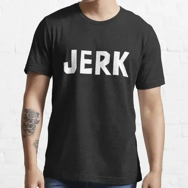 Dan VS JERK-Camiseta 100% de algodón para hombre, camisa informal de manga corta con diseño divertido, cuello redondo, tejido cómodo, estilo callejero