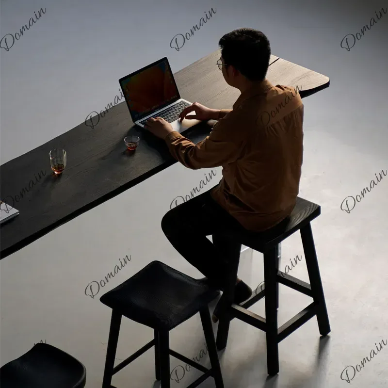 BG Nordic Wabi-sabi Style Desk Modern Living Room Floating Acrylic Wall Long Table Balcony Bedroom Furniture Плавучий Стол FYFD