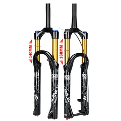 Bicycle Front Forks Nanlio X9 Pro Mountain Bike Suspension Front Fork 26 27.5 29 Inches 34MM 140/160MM Damping Rebound Adjustmen