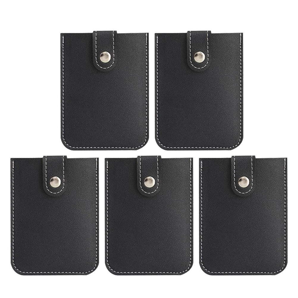 

5pcs Multi-Slot Holder Pu Portable Pull-Out Organizer For Ids Credit Cards Compact Design Card Organizer Pull Out