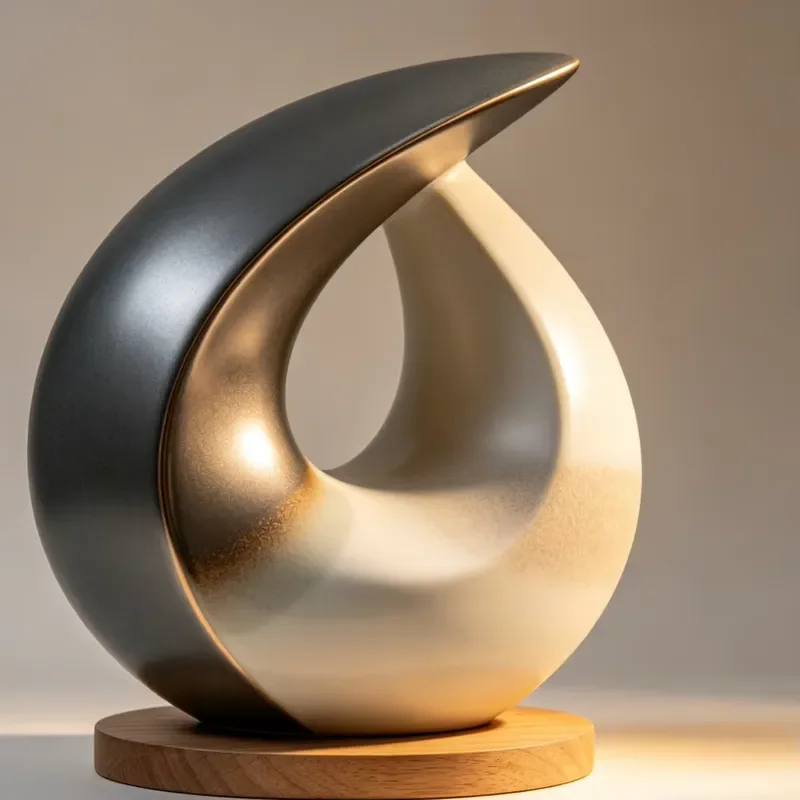 Modern Minimalist Abstract Resin Art Ornament Irregular Sculpture for Office Desk Home Decor Luxury Tabletop Accessories