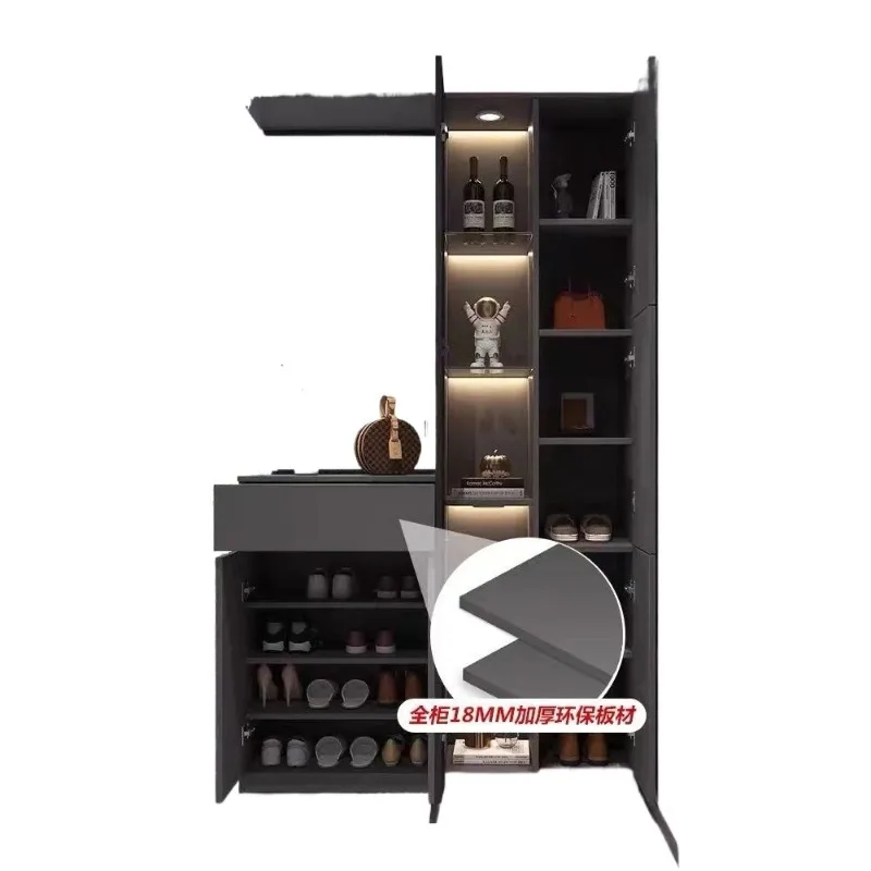 Door screen wine cabinet Changhong glass partition cabinet
