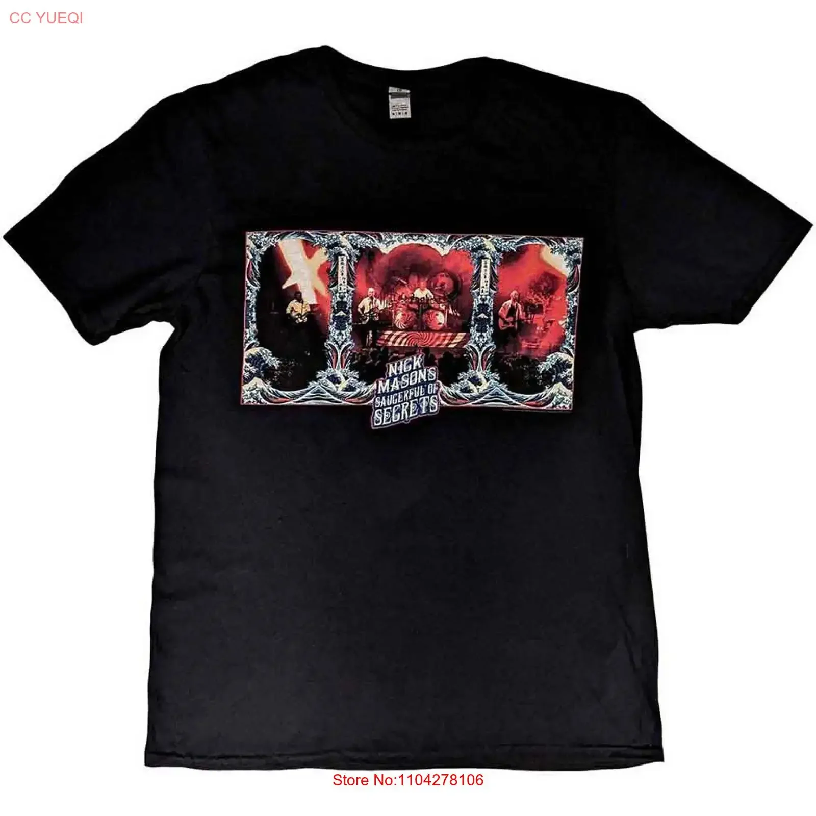 Nick Mason's Saucerful of Secrets Tour 2022 Official T Shirt Mens vintage Washed Unisex graphic Breathable Stylish Slightly
