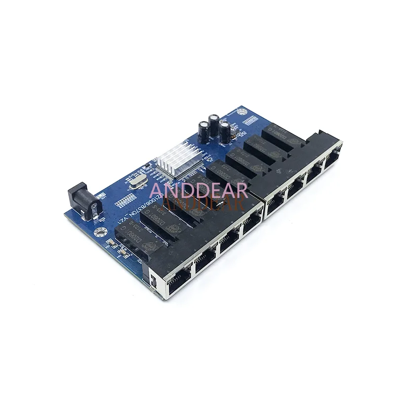 Conmutador Gigabit de 8 puertos para escritorio, RJ45 de conmutador Ethernet 10/100/1000mbps, Hub Lan, 8 puertos PCBA