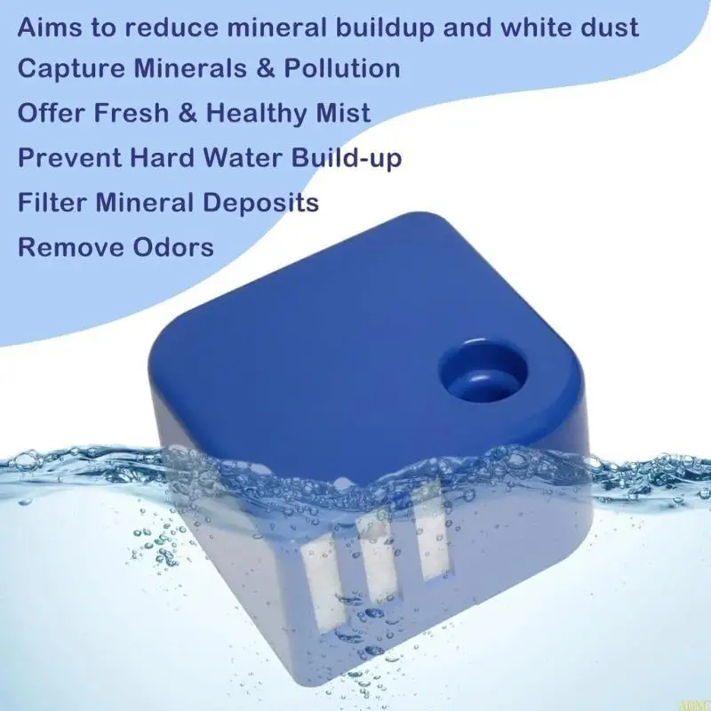

A0NC 3pcs Mineral Removal Filters PDC51V1 Humidifier Demineralization Cartridges for V4600 V5100 VUL575 White Dust Collector