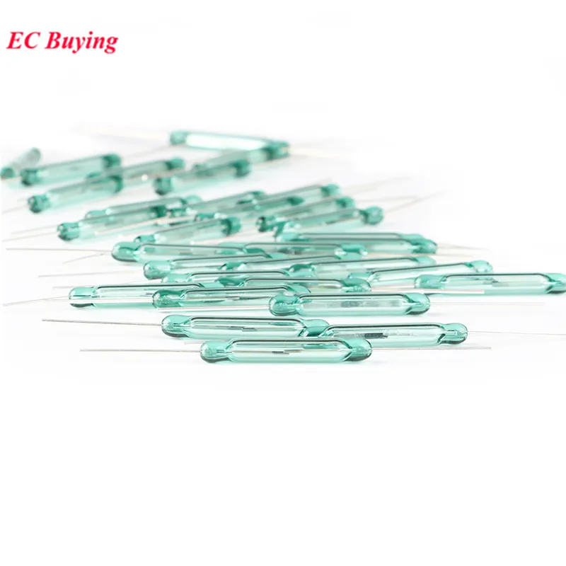 100Pcs/1pc 리드 스위치 센서 4x28mm 평상시 열림 센서 NO 4*28mm 자기 스위치 DIY 전자