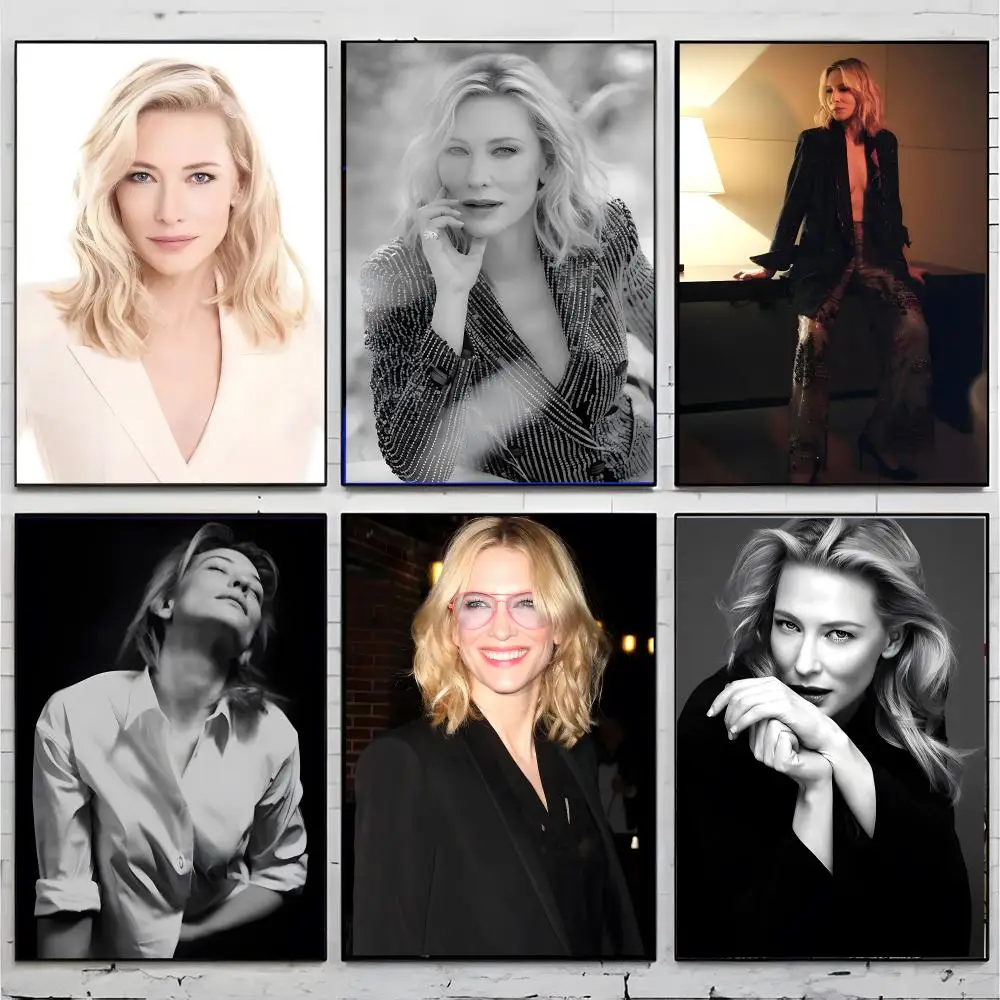 Legendary Australian Actress Cate Blanchett Poster Premium Decor Art & Gift for Household Lounge Home Ornaments