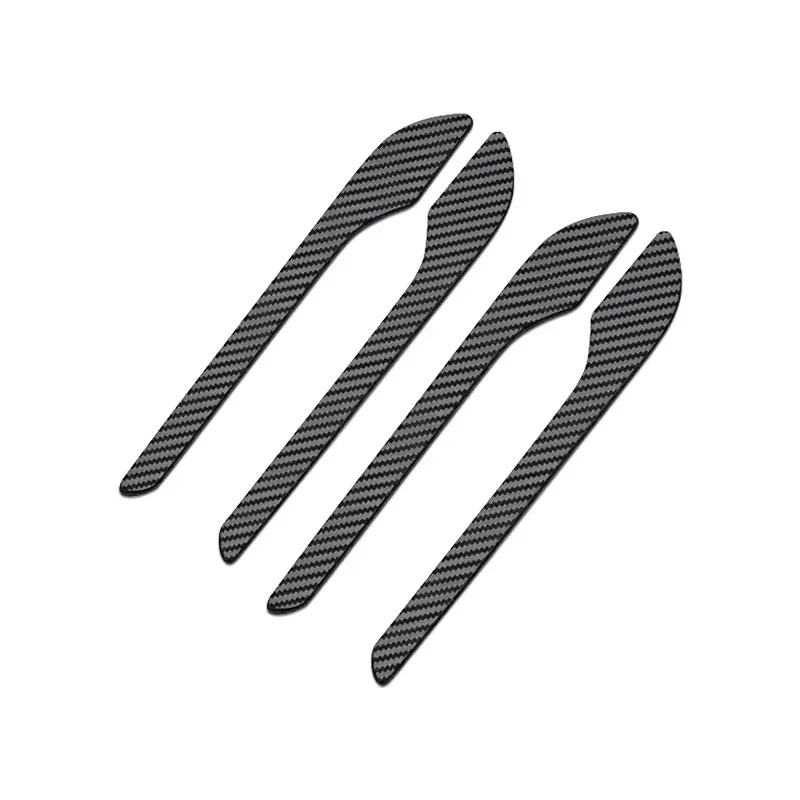 For Tesla Model 3 Y Carbon Fiber ABS Styling Premium Durable Accessories model3 2024 Car Door Handle Cover Protector Sticker 5