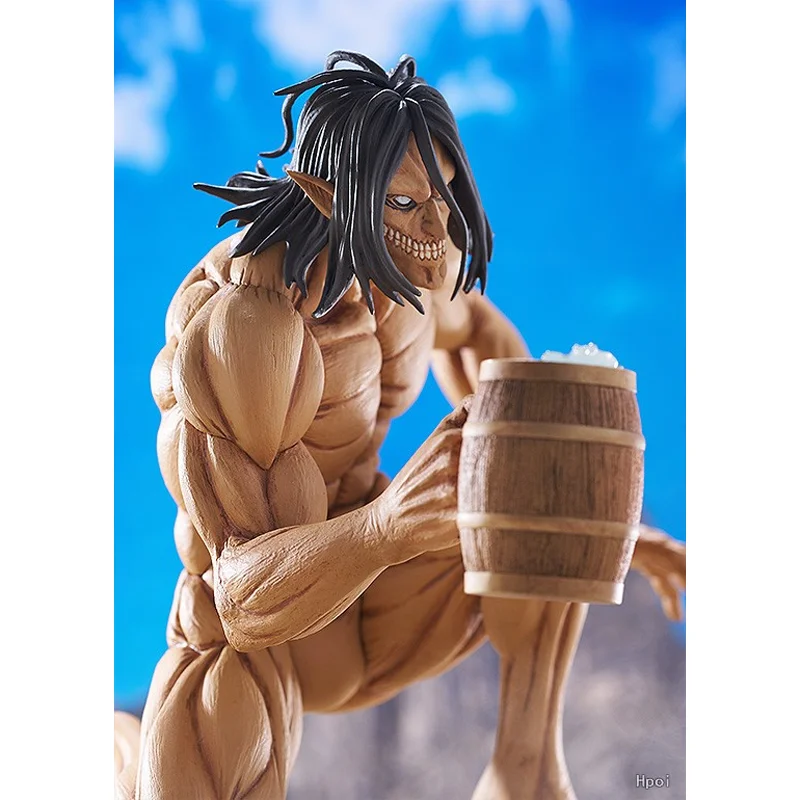GSC Original POP Attack on Titan Reiner Braun Eren Yeager Worldwide After Party Anime Action Figure Toys For Boys Kids Gifts