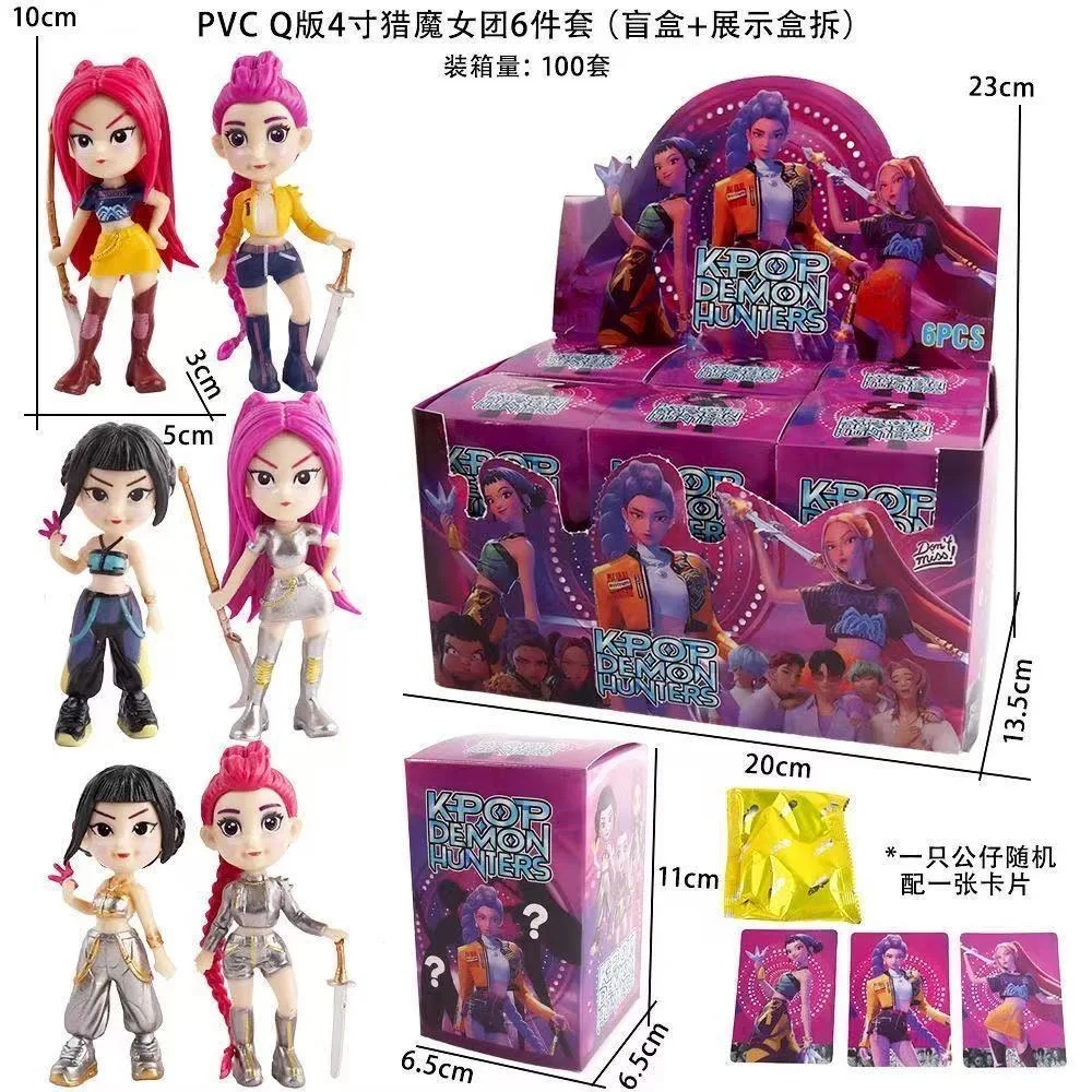 Nieuwe 2026 Kpop Demon Hunters Blind Box Monster Hunt Handgemaakt Model Action Figure Mystery Box Collectible Verrassingscadeau voor fans
