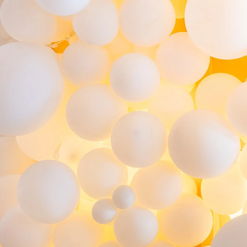 Matte Pure White Balloons Wedding Decoration Happy Birthday Party Baby Shower Globos 5-36" Round Latex Helium Balloon Arch Decor image 2