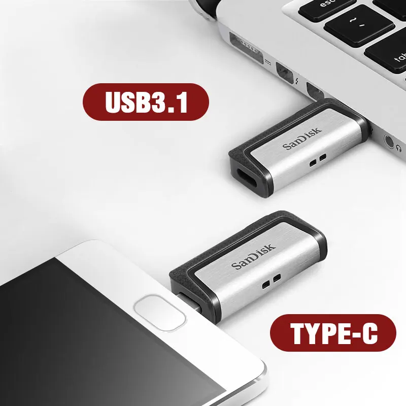 SanDisk SDDDC2 Ultra Dual Drive USB Type-C 256GB 128GB 64GB OTG USB Flash Drive Pen Drive USB Stick Micro USB Flash Type C