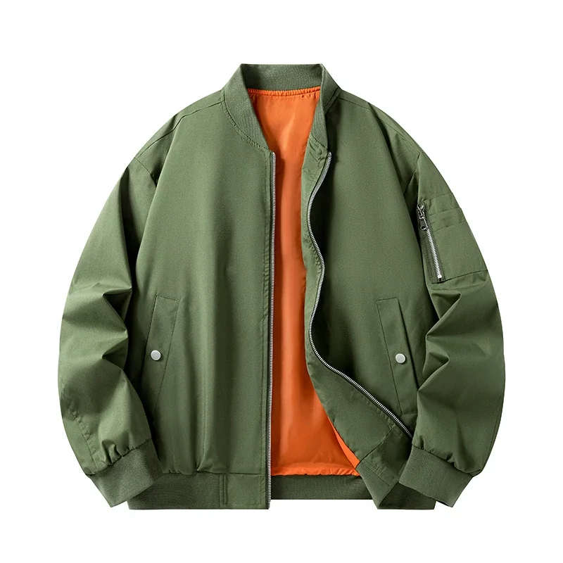 سترة جديدة للخريف للخروج للرجال - معطف كاجوال فضفاض عتيق ملابس الشارع مع نمط المال القديم ملابس يومية مريحة