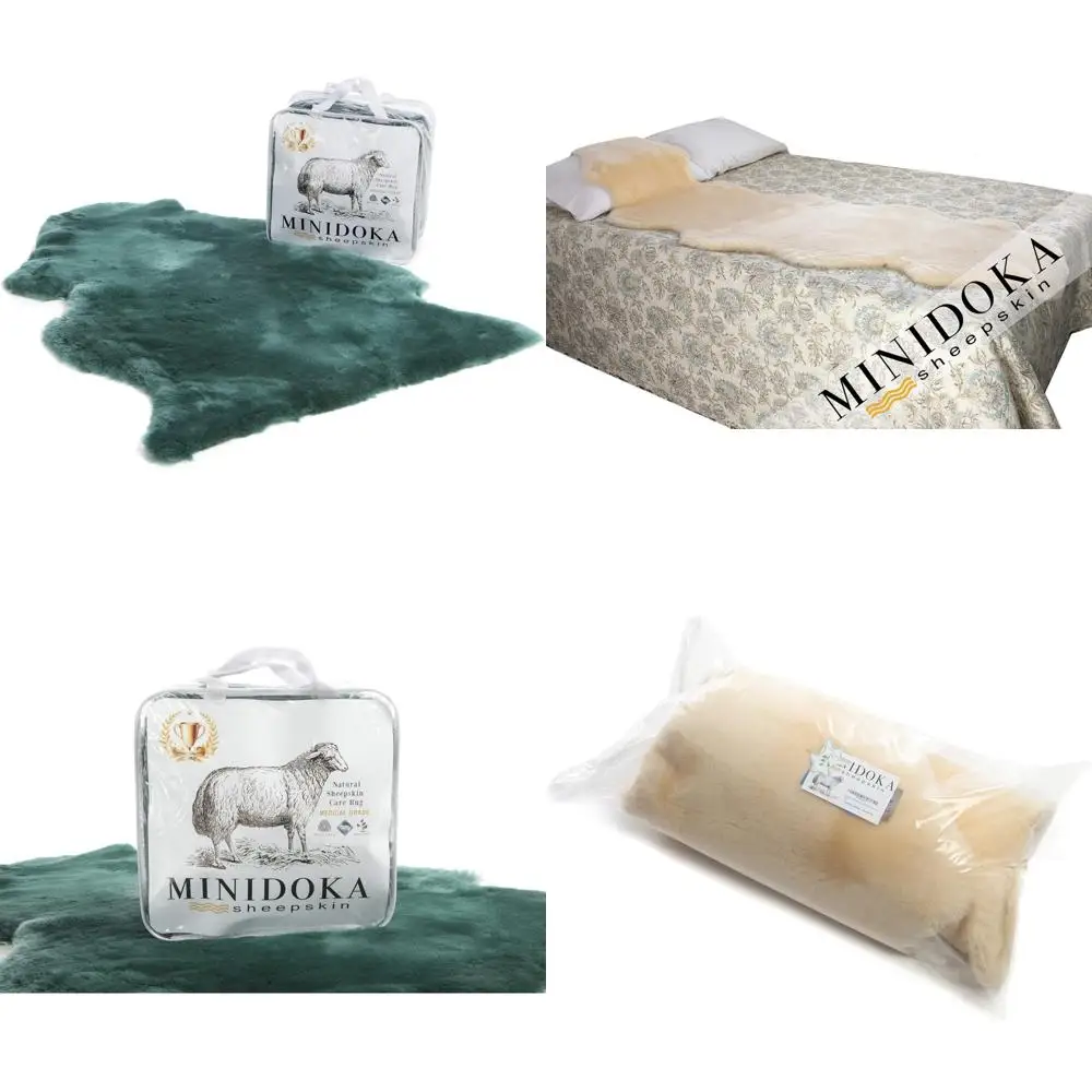 

Luxurious Plush Minidoka Sheepskin Rugs - Medical Grade Natural Lambskin Underlay