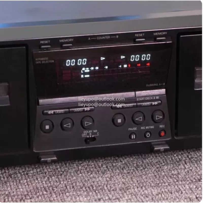 Double Cassette Deck with Electric Logic Control, for Dubbing & Recording, HiFi Stereo Tape Player Used