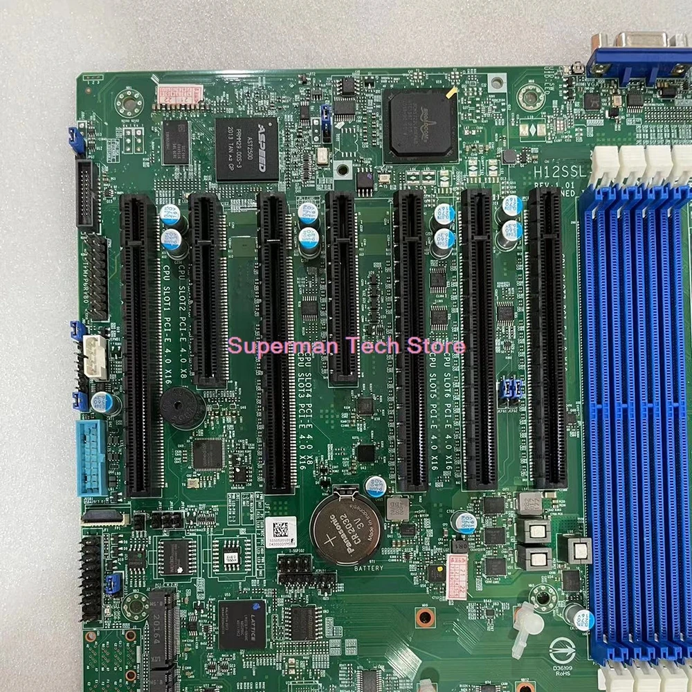 For Supermicro H12SSL-i Server Motherboard Single EPYC 7003/7002 Series Processor ECC DDR4 PCI-E 4.0