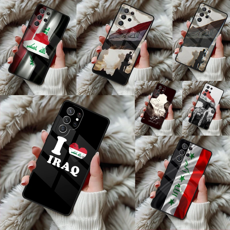 Iraq Flag bumper Phone Case For Samsung Galaxy S24 S25 S26 Ultra S22 S23 Plus S21 S20 FE Note10 TPU Cover