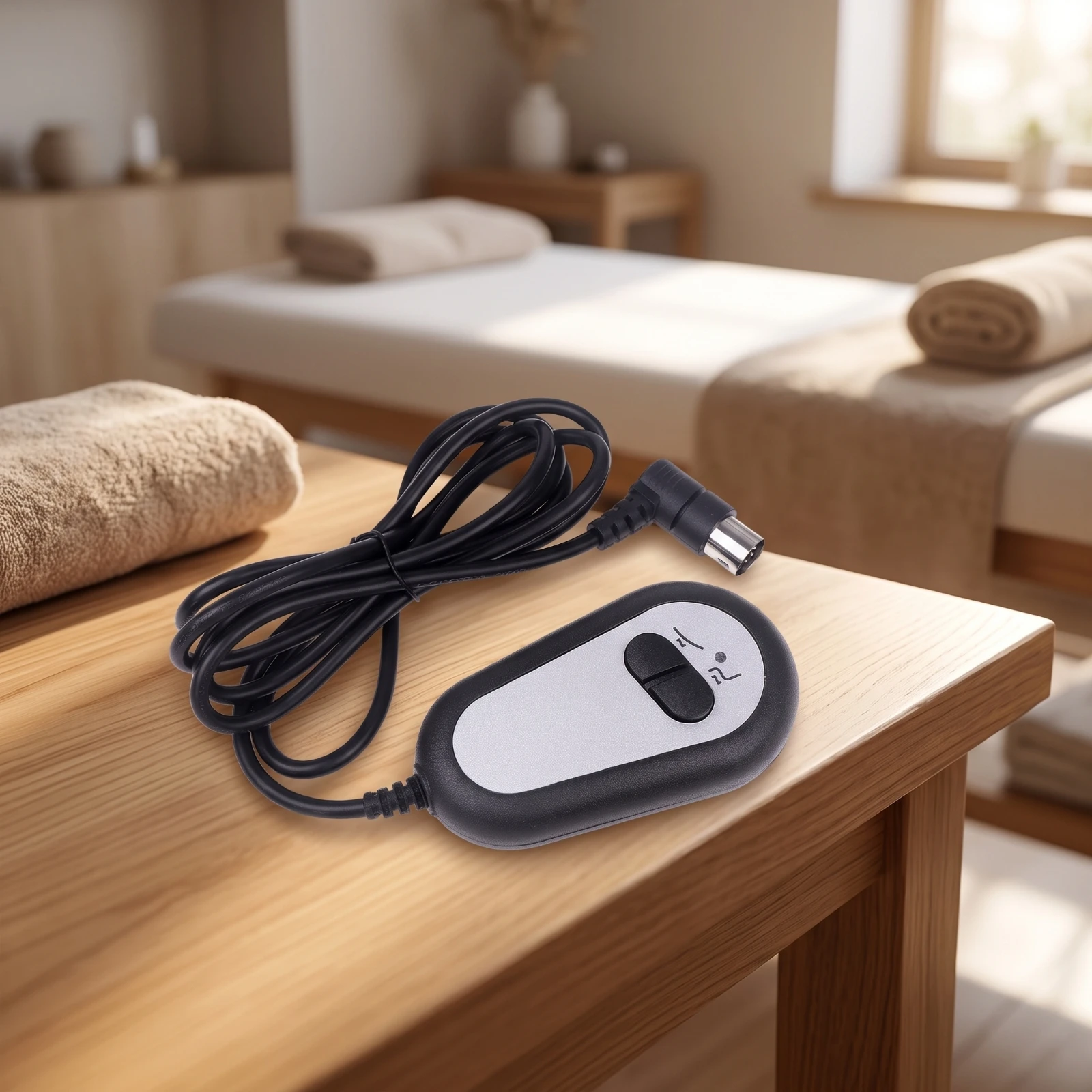 Massage Bed Wireless-Free Control 2-Button Control Switch with 5-Pin Plug Handheld Rocker-Style