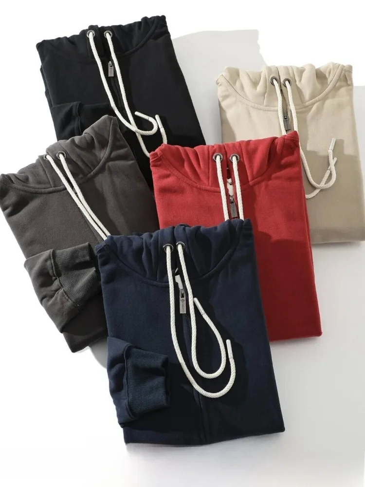

Heavyweight 300g Fleece Lined Hoodie Sweatshirt for Couples Warm Sporty Casual Cotton Polyester Blend Men Women Autumn Winter