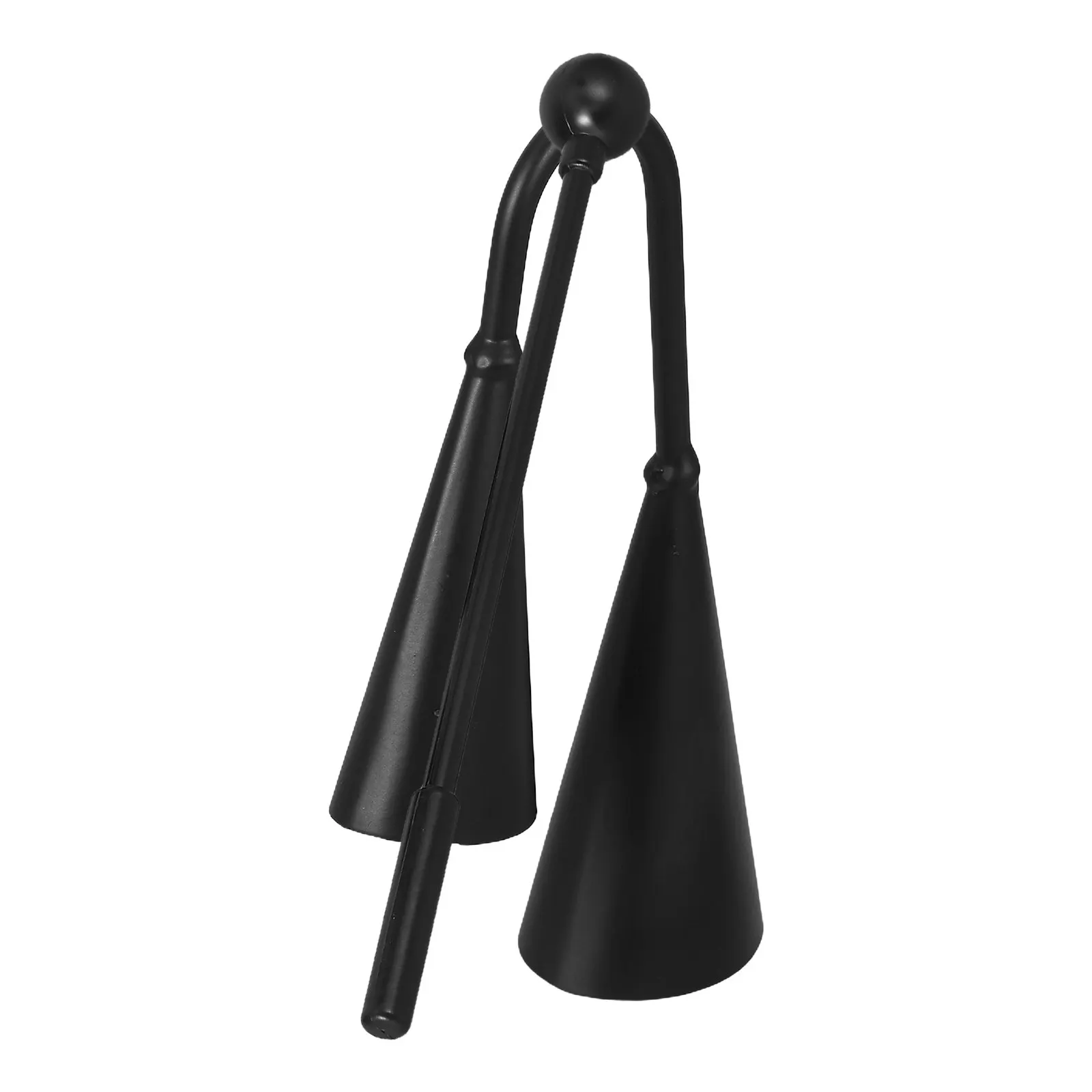 Double Ended Cowbell Handheld Metal Percussion Instrument with Striker for Kids Rhythm Music Education