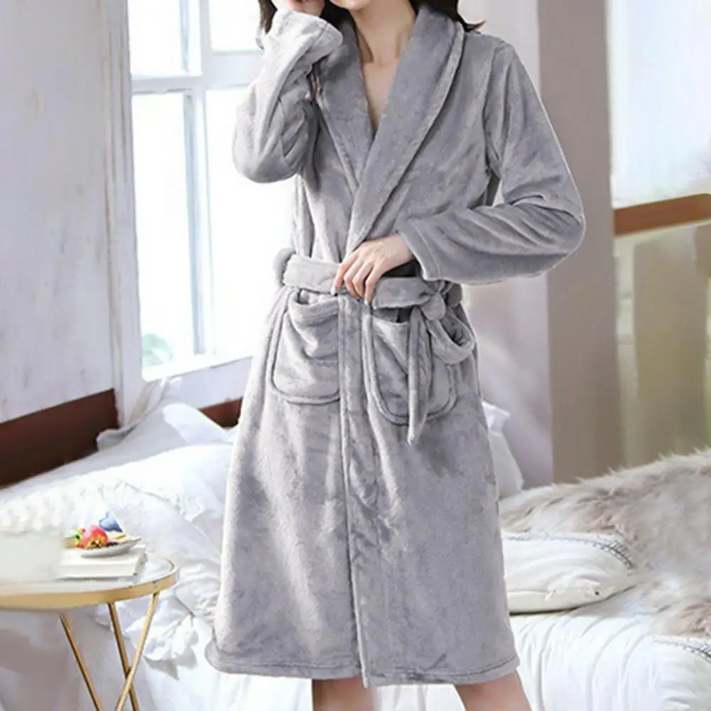 Women Coral Velvet Bathrobe Luxurious Plush Women's Bathrobe Set for Home Spa Daily Wear Soft Velvet for Private for Women