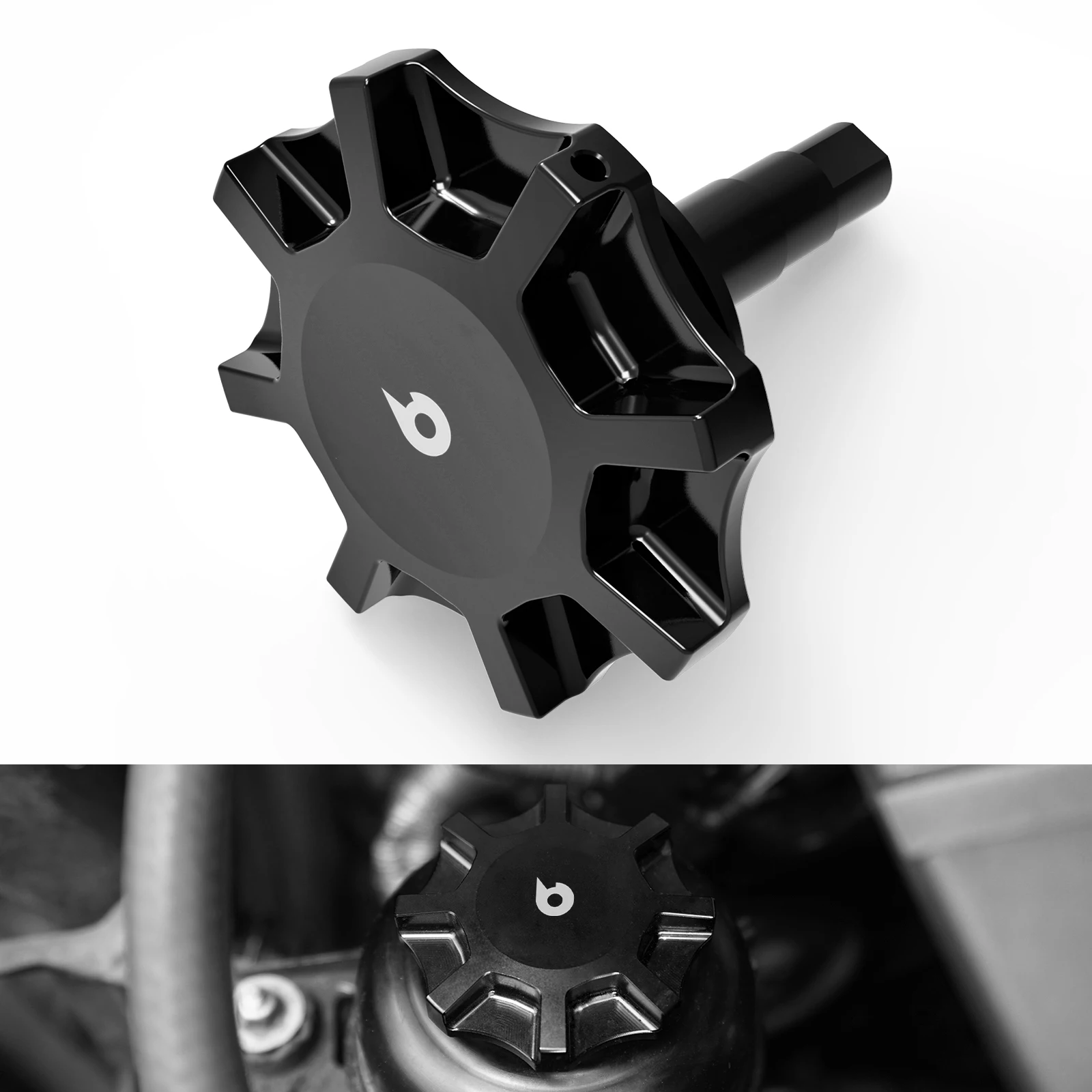 Kraftlenkungsflüssigkeitsbehälterdeckel passend für BMW E36 E46 E90 E91 E92 E93 E87 E60 E61 E39 E82 Z4 E85, Ersatz für 32411128332,32410141427,32411128333,32 41 0 141 427,32 41 6 851 332,32 41 1 128 333 – Detail 2