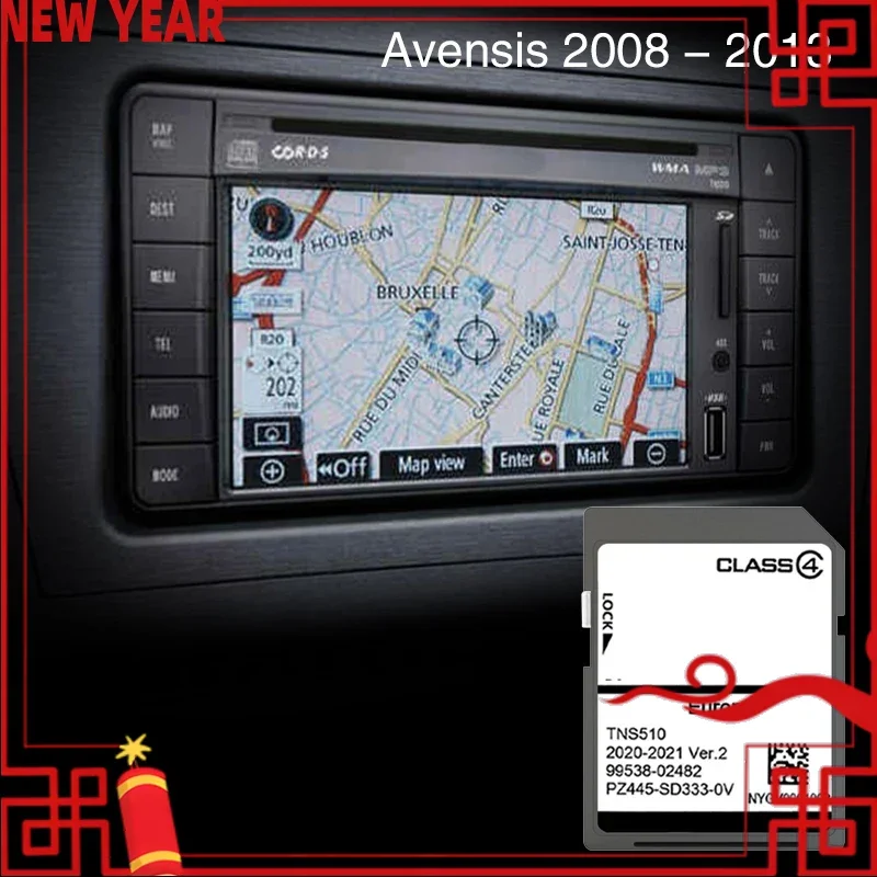 

Upgrade Your Navigation System For Toyota Avensis From 2008 To 2013 Map Cover Germany Europe SD Memory Gps Naving Card