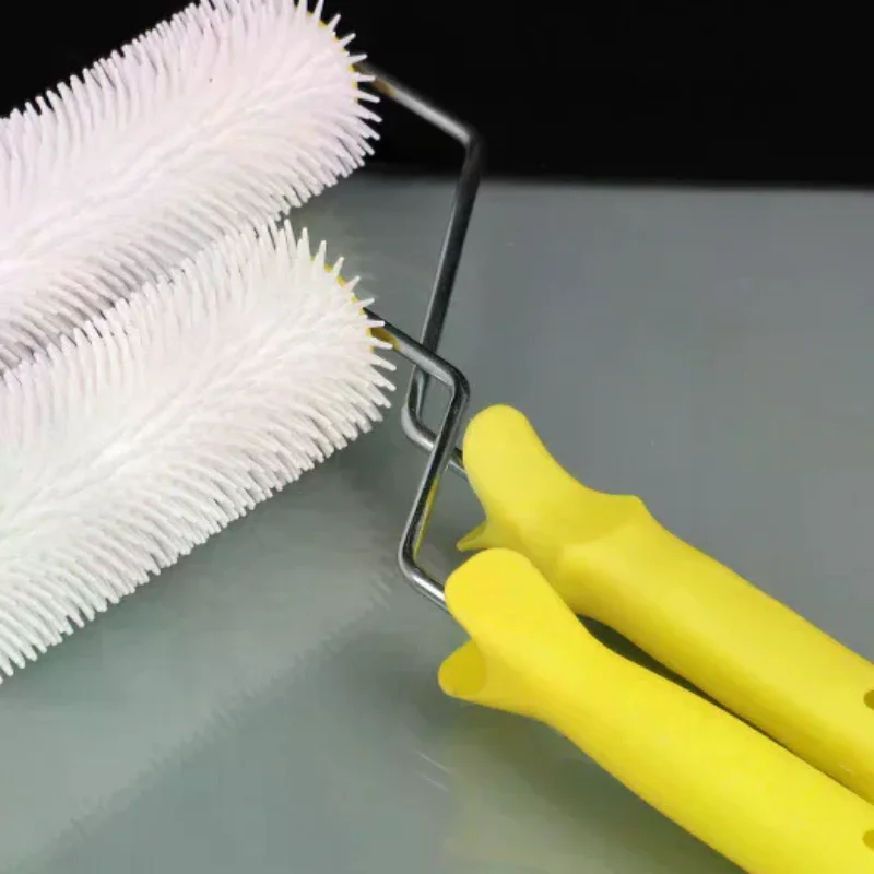 1PC 15/22CM Defoaming Drum Brush Spike Roller Latex Floor Self Compound Roller Leveling Screed Spiked Roller Paint Brush Roller