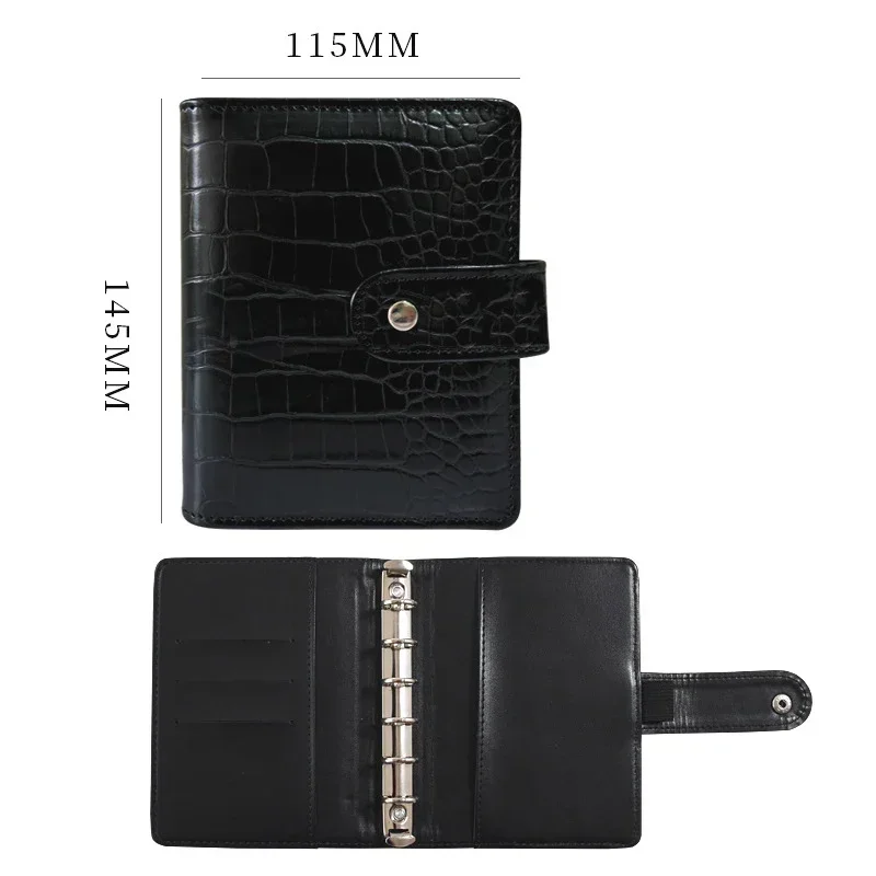 Imagem -03 - Recarregável pu Leather Budget Binder Planejador Pessoal de Folhas Soltas de Anéis Notebook com Bolsos com Zíper Sistema de Envelopes de Dinheiro a7