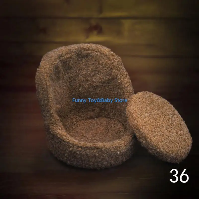 C90B Baby Photography Props Small Sofa for Seat Newborn Fotografia كرسي جلوس كرسي للرضيع.