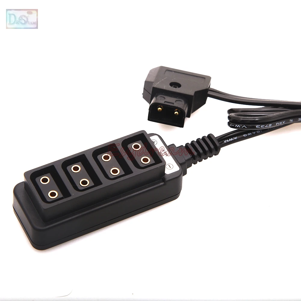 ذكر D-Tap Power Tap إلى 4 أنثى D-Tap P-Tap Hub محول لطاقة التصوير الفوتوغرافي