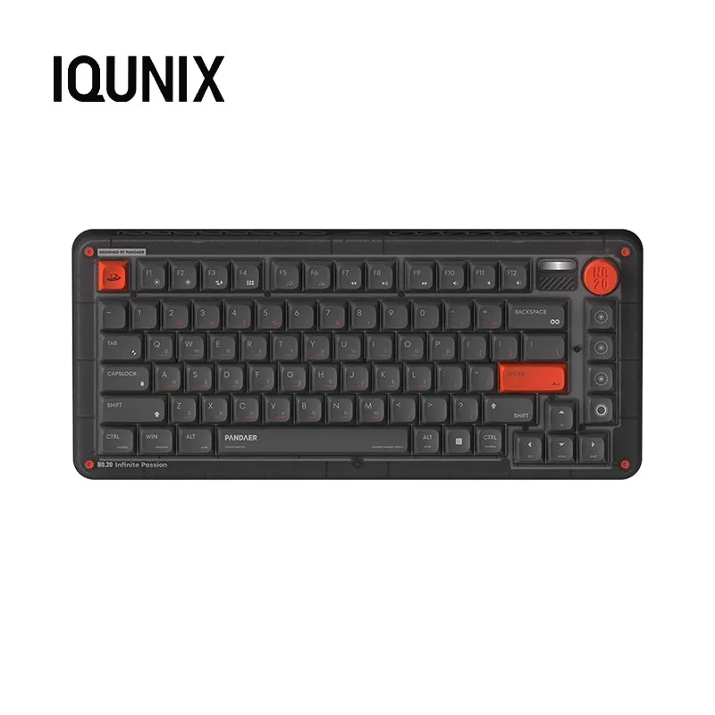 IQunix ZX75 Mechanical Keyboard Three Mode Wireless Bluetooth Aluminum Alloy Game Keyboards Hot Swap PC Custom Game Accessories